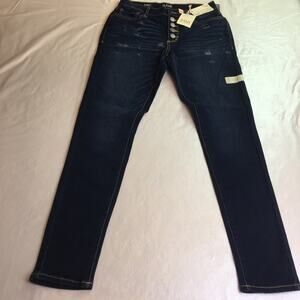 A.n.a high rise skinny jeans dark rinse 4